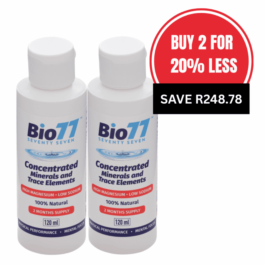 20% less - 2 x Bio77® Concentrated Minerals 120ml (2 months supply)