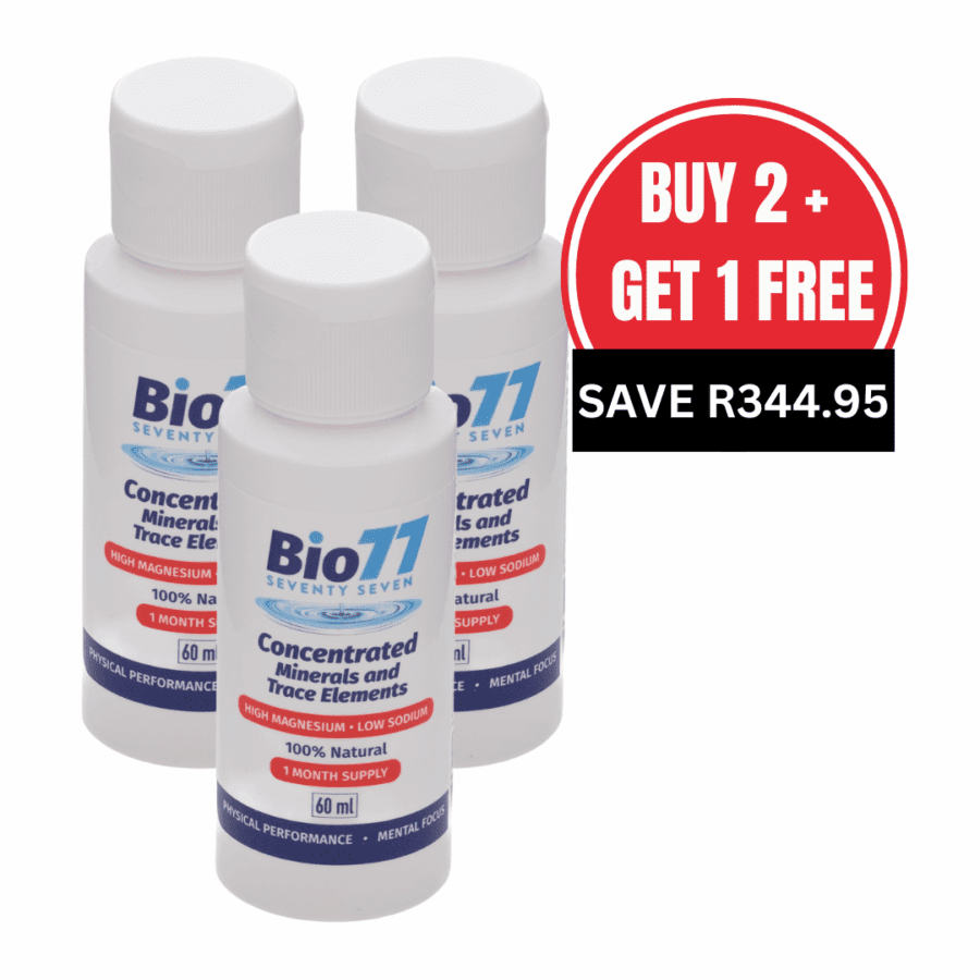 Buy 2 + Get 1 FREE - Bio77® Concentrated Minerals 60ml (1 months supply)