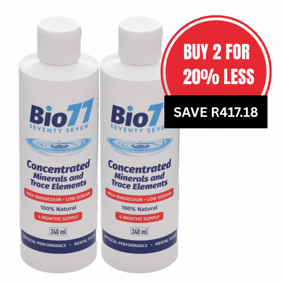 20% less - 2 x Bio77® Concentrated Minerals 240ml (4 months supply)